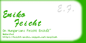 eniko feicht business card